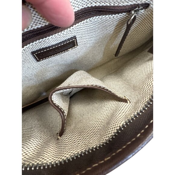 Dooney & Bourke Womens Orange brown satchel handbag small SKU8150 - Picture 12 of 16